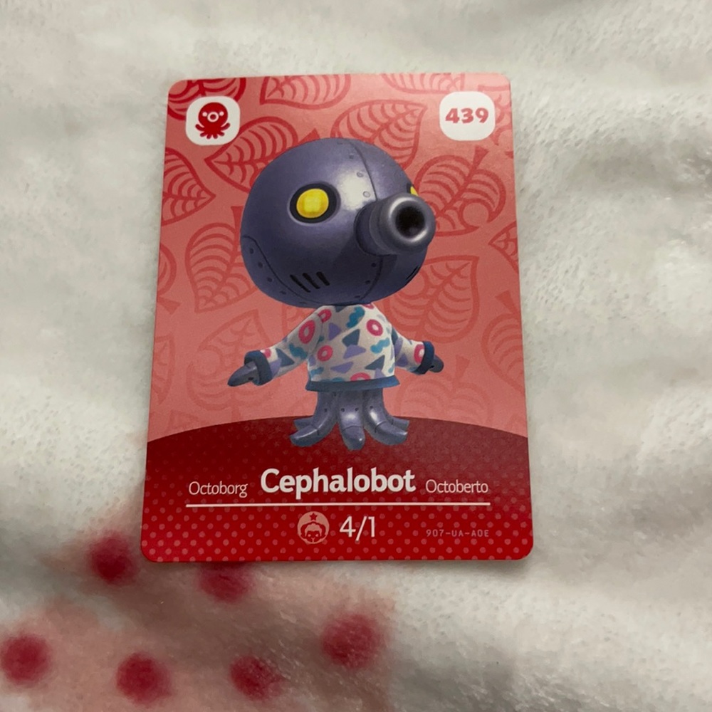 Animal Crossing Amiibo card #439 Cephalobot
